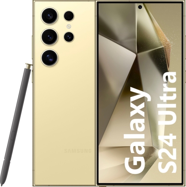 Smartphone Handy Samsung Galaxy S24 ULTRA 5G 6,8″ S928 12+256GB Titan gelb