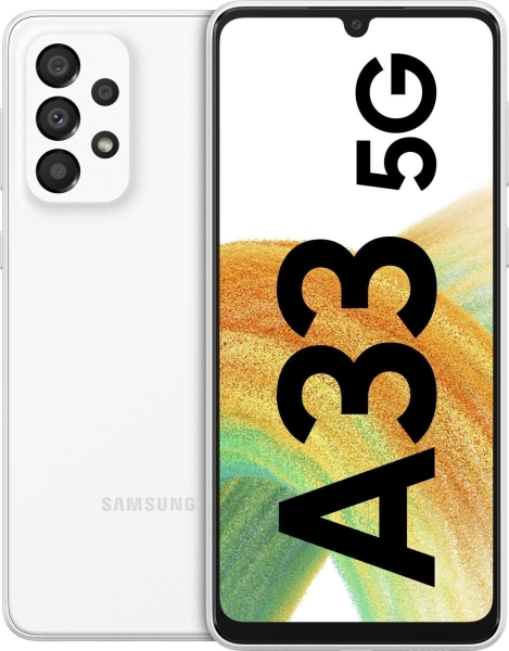 SAMSUNG Galaxy A33 5G 128GB Weiß – Gut – Smartphone