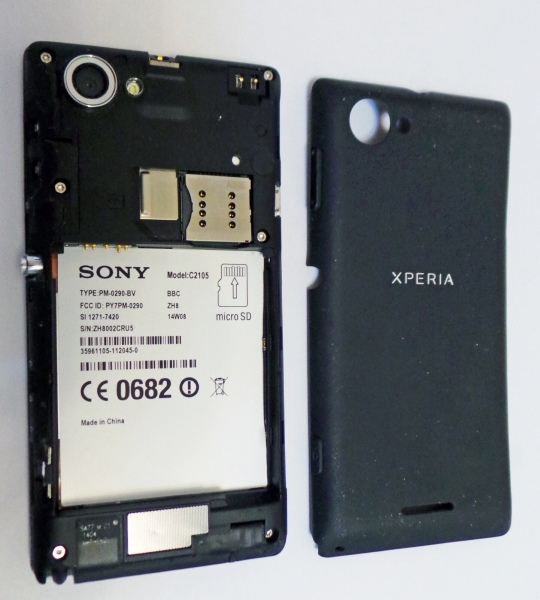 Sony Xperia L C2105 Schwarz Smartphone