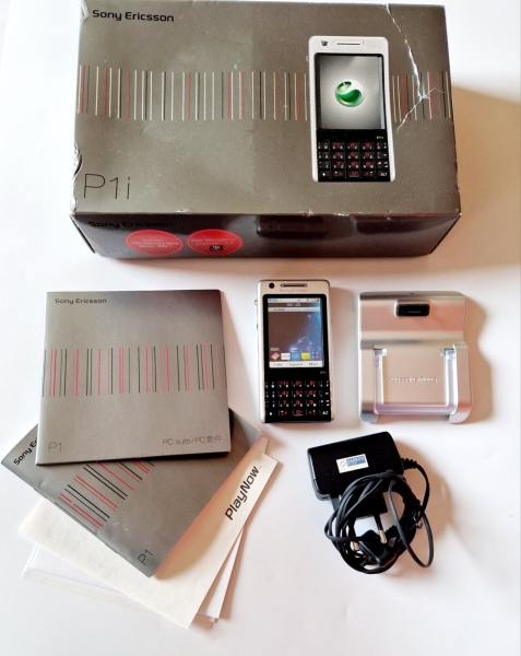 Sony Ericsson P1i Silber Entsperrt Selten Retro Handy In Top Zustand