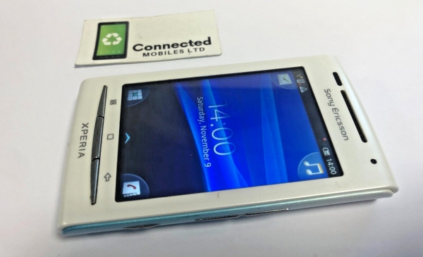 Sony Ericsson XPERIA X8 E15i Smartphone (entsperrt) Android 2.1 – weiß & blau
