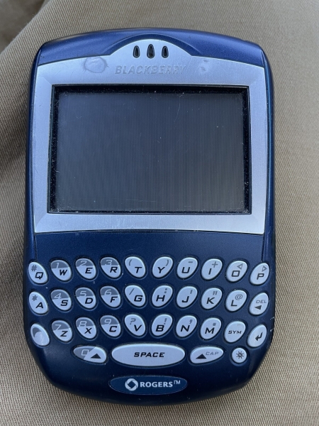 RARE BlackBerry 7230 – Blue Smartphone Collectors Phone QWERTY Untested