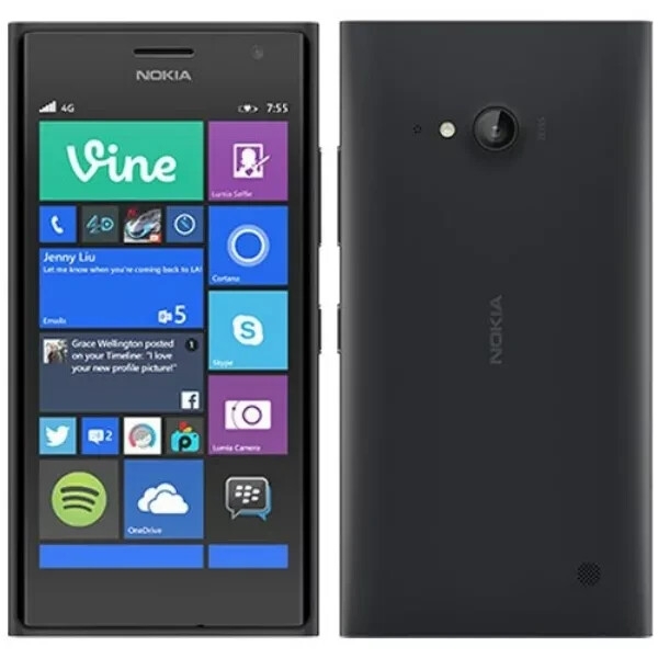 NOKIA LUMIA 735 GRAU ENTSPERRT 8GB WIFI 4G 6,7MP KAMERA Grade-A+ #231
