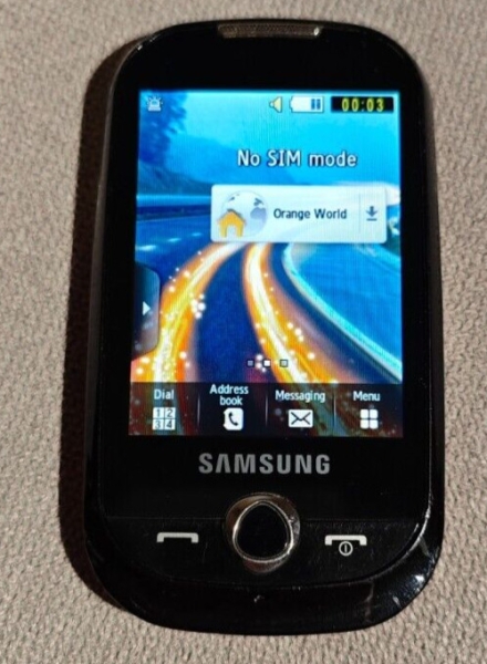 Samsung Genio Touch GT-S3650 – Schwarz/Orange Touchscreen Handy ENTSPERRT
