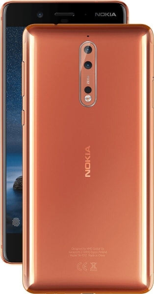 Nokia 8 Smartphone Dual-SIM 64 GB 4GB RAM Kupfer Unlock 13 MP Zeiss Android