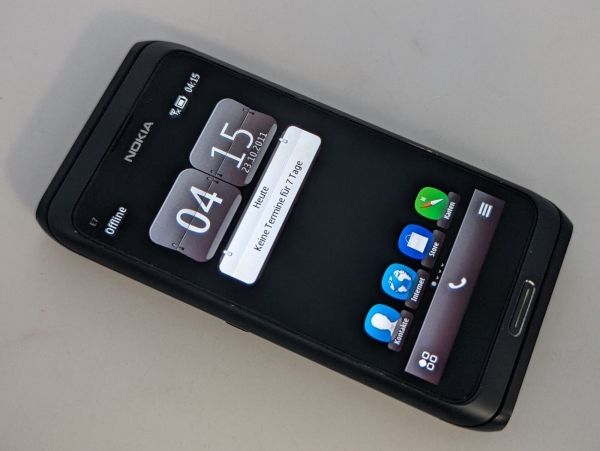 Nokia E7-00 Grau-Schwarz Smartphone Handy ✅