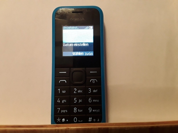 Handy Nokia 105 blau (Ohne Simlock) Smartphone dualsim