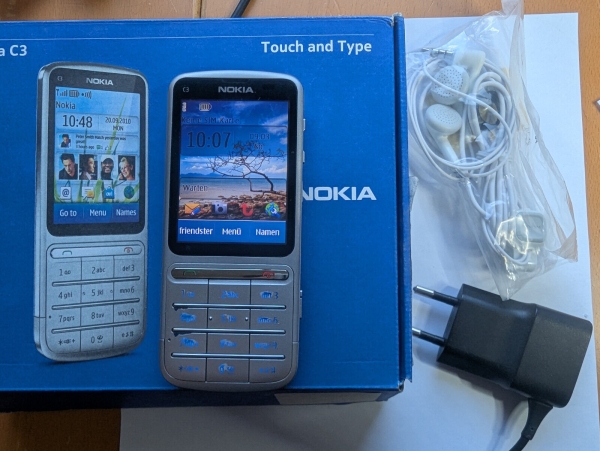 Nokia C3-01.5 – Silber (Ohne Simlock) Smartphone Handy gebraucht 002Z513
