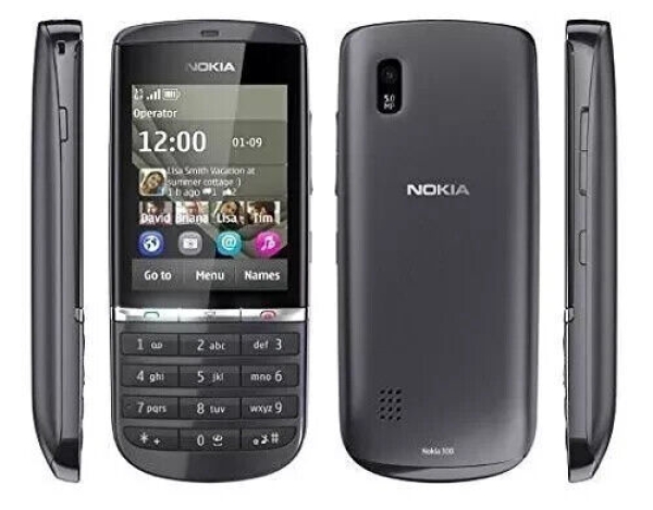 Nokia Asha 300 5MP 3G EE Netzwerk Graphit – Grade-B