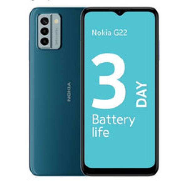 Nokia G22 4G 64/4GB Dual Sim blau entsperrt Smartphone – LAGOON BLUE – BRANDNEU