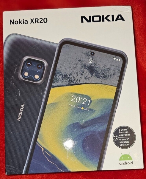 Nokia XR20 Dual-SIM Smartphone 64GB+4GB Ultra Blue Android Factory Unlocked 5G
