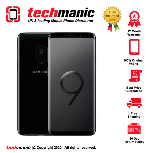 Samsung Galaxy S9 SM-G960 – 64GB – Midnight Black (entsperrt) Smartphone – schön