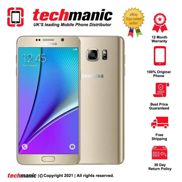 Samsung Galaxy Note 5 – 32 GB – Smartphone gold (entsperrt)
