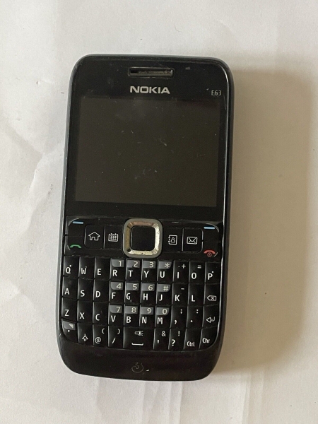 Retro 2000er Nokia E63 – (schwarz) Full QWERTZ Tastatur – ungetestet GSM UK Telefon