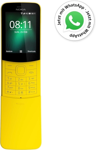 Nokia 8110 4G – 4GB – Yellow Banana (entsperrt)