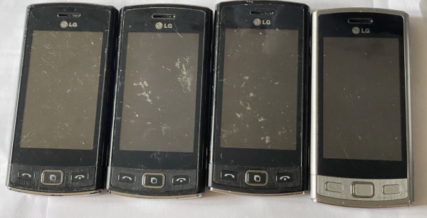 LG GM360 Viewty Snap – schwarz/silber Smartphones x4 Posten GSM UK/EU 2G/3G