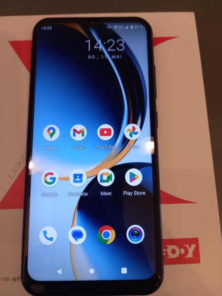Top Smartphone XGODY V50 4G 4/64 GB BT WLAN 6,6″ wie neu hellblaumetallic