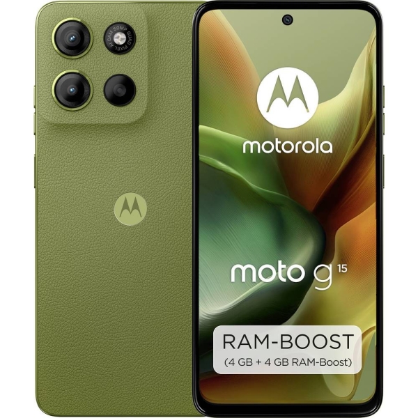 Motorola moto g15 Smartphone 128 GB 17.1 cm (6.72 Zoll) Grün Android™ 15