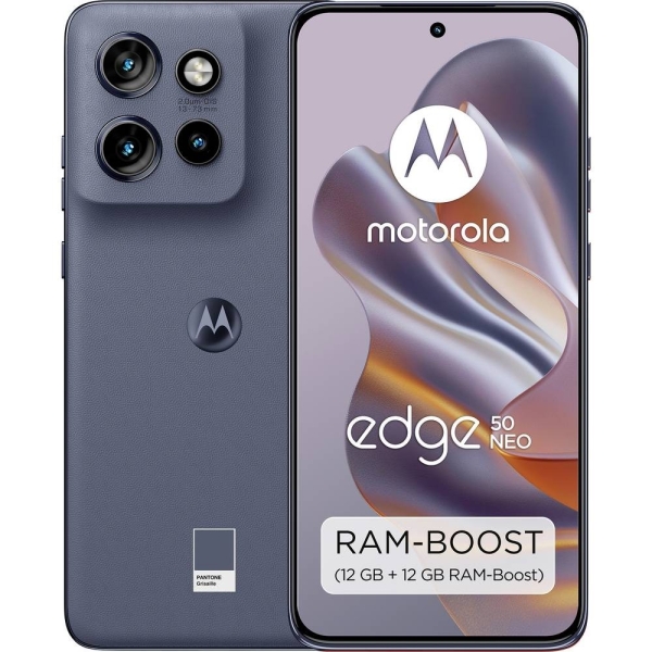 Motorola EDGE 50 Neo Smartphone 512 GB 16.2 cm (6.36 Zoll) Grau Android™ 14
