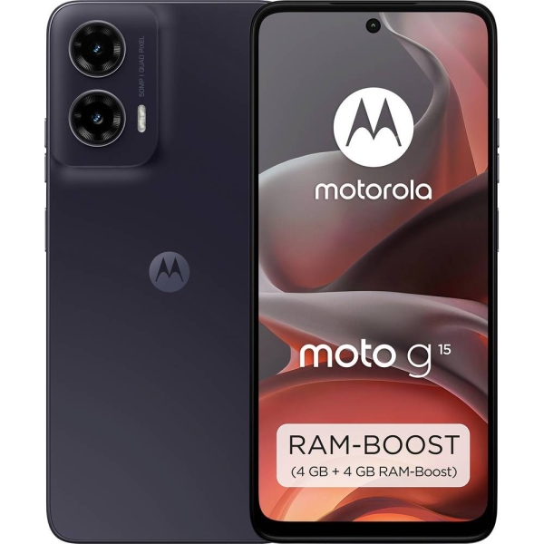 Motorola moto g15 Smartphone 128 GB 17.1 cm (6.72 Zoll) Grau Android™ 15