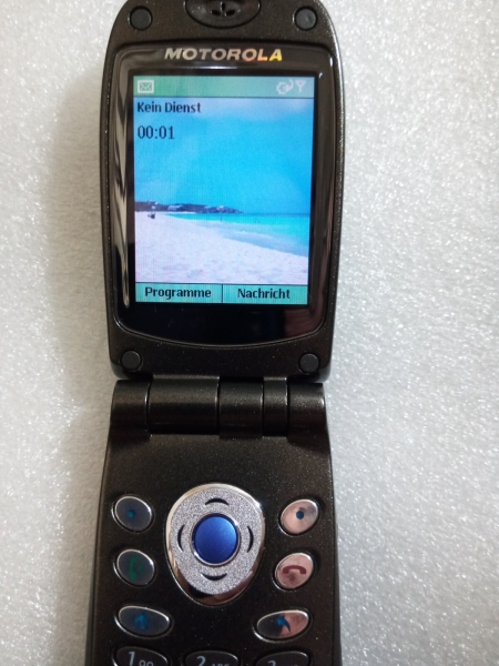 MOTOROLA MPx200 Klapphandy „NEUWERTIG“ DualDisplay 1te Smartphone-Handy der Welt
