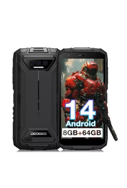 Global Doogee S41T Rugged Smartphone 6300mAh Octa Core 13MP Android 14 8GB+64GB