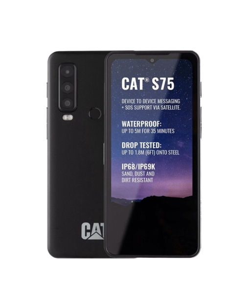 Smartphone Caterpillar CAT S75 6+128GB Rugged Wasserdicht Satellit SCHWARZ