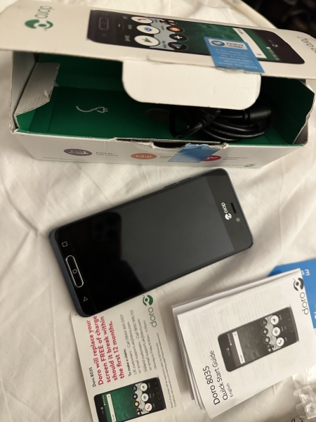 Neu Doro 8035 4G 5″ Smartphone 16GB Speicher entsperrt SIM-frei – metallic blau
