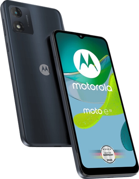 Motorola Moto E13 Dual-SIM 64 GB schwarz Smartphone Handy Mobile Android