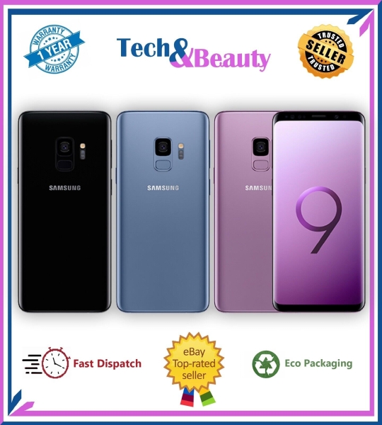 Samsung Galaxy S9 SM-G960F 64GB Gold Schwarz Blau Lila Entsperrt Makellos