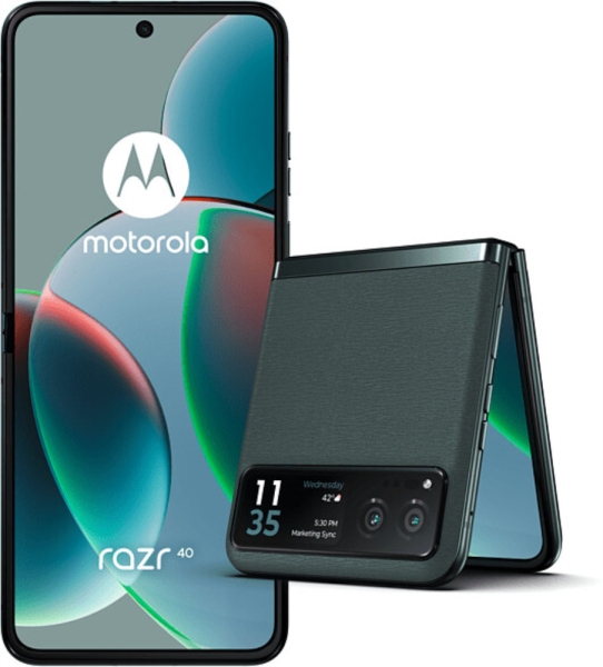 Motorola Razr 40 256GB Sage Green flip Smartphone – SEHR GUT REFURBISHED