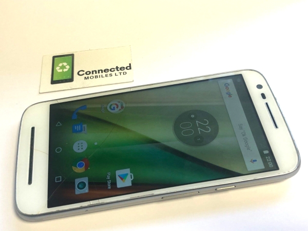 Motorola Moto E3 3. Gen XT1700 weiß (entsperrt) 4G Android 6 Smartphone – Schaden