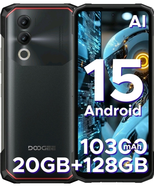 DOOGEE Blade 20 AI Rugged Smartphone – Android 15, 10300mAh Akku, 20GB+128GB