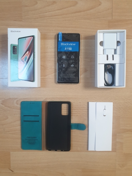 Android Smartphone Blackview A100 – 128GB (ohne Simlock) (Dual-SIm) – Blau