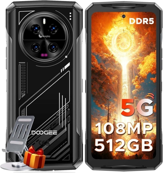 Doogee V40 Rugged Smartphone 5G, 4nm Dimensity 7300 32GB+512GB, 6,78″ FHD+/120Hz