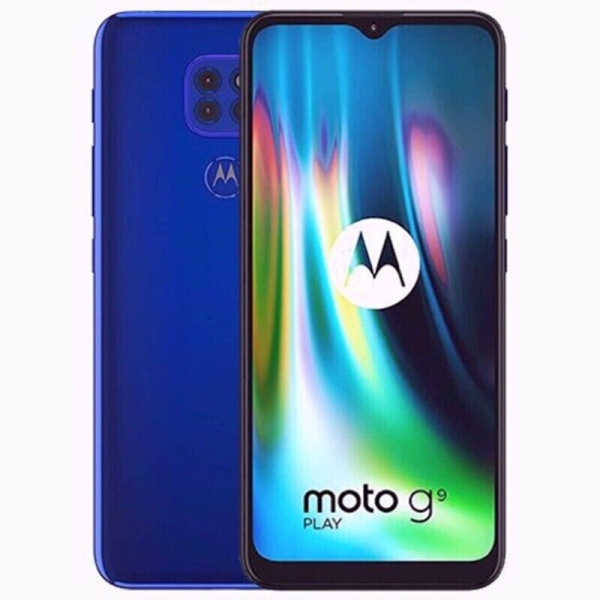 Motorola Moto G9 Play (Dual-SIM) – 64 GB – Smartphone Sapphire Blue (entsperrt)
