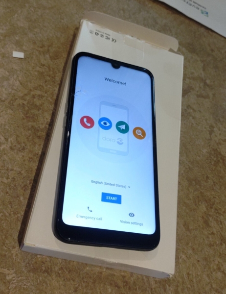 Doro 8100 Smartphone – entsperrt gesprungenes Display funktioniert aber ok