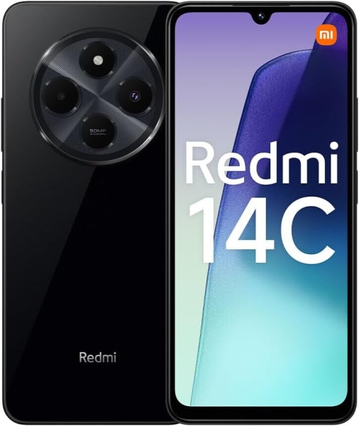 Xiaomi Redmi 14C schwarz Smartphone 8+256GB 2,0GHz,6,88″ Bildschirm UK Version