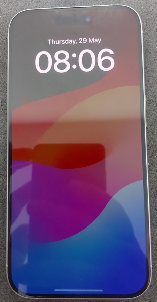 Apple iPhone 15 PRO 128GB 5G entsperrt Smartphone – weiß titan, 100% Akku