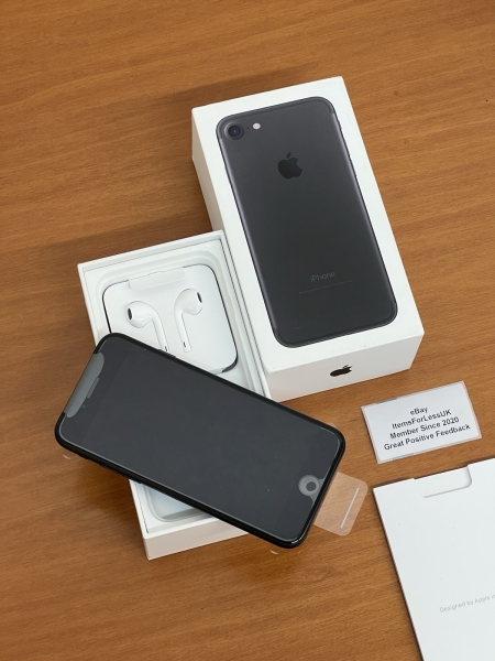 NEU OVP Apple iPhone 7 32GB schwarz entsperrt 4,7″ nicht aktiviert – UK-Modell