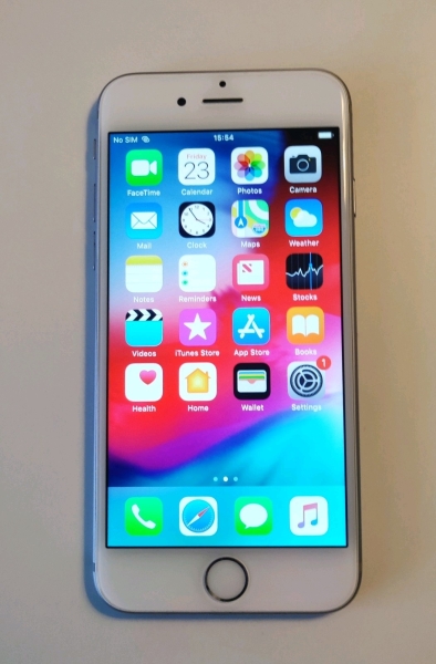 Apple iPhone 6 128GB Silber Weiß O2 gesperrt – Schwaches WiFi Level
