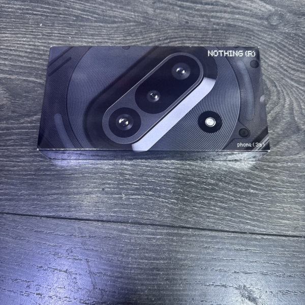 Nothing Phone (3a) 5G 256GB + 12GB Dual-SIM SCHWARZ entsperrt SMARTPHONE – UK-MODELL