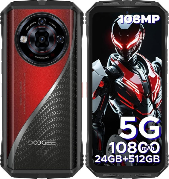 Doogee S118 Pro Rugged Smartphone 5G, 24GB+512GB (2TB) DDR5, Dimensity 7050
