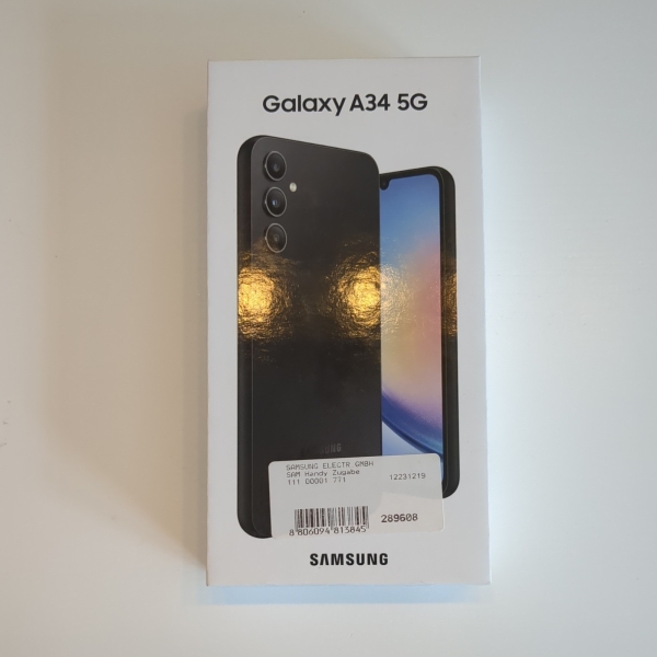 Samsung Galaxy A34 A346 5G 128 GB / 6 GB – Smartphone – awesome graphite (OVP)