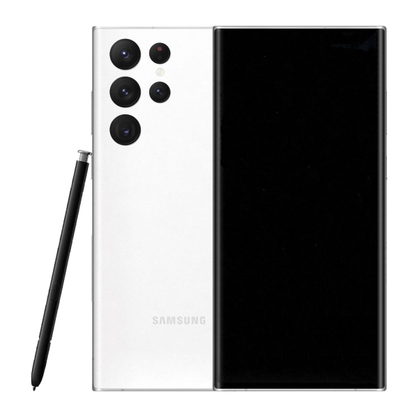Samsung Galaxy S22 Ultra 5G Dual SIM 256 GB weiß Handy Smartphone Android WOW