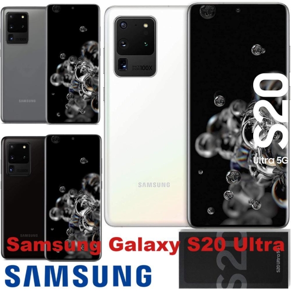 Echt Neu Samsung Galaxy S20 Ultra 5G SM-G988U 12+128GB 5G Entsperrt Smartphone