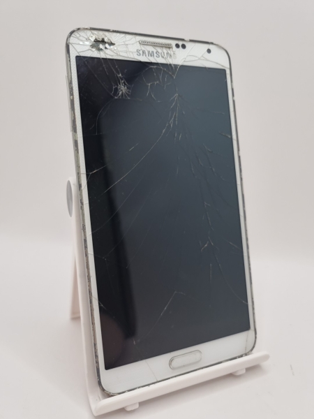 Samsung Galaxy Note 3 weiß entsperrt 32GB Android Smartphone gesprungen defekt #B