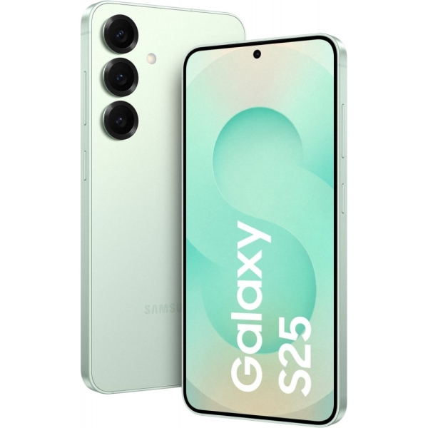 Samsung Galaxy S25 Smartphone mintgrün