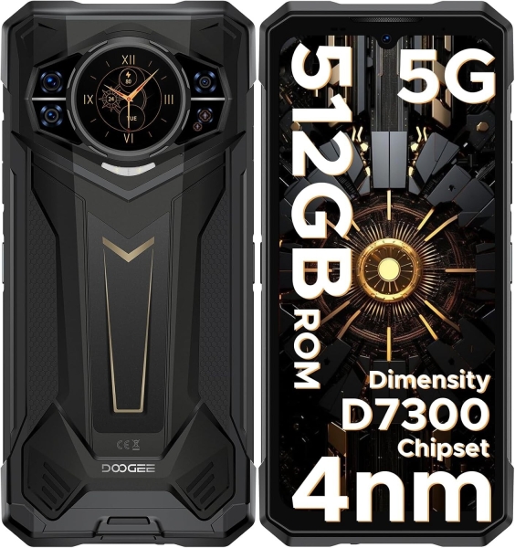 Doogee S200 Plus Rugged Smartphone 5G, Dimensity 7300 4nm, 32GB+512GB