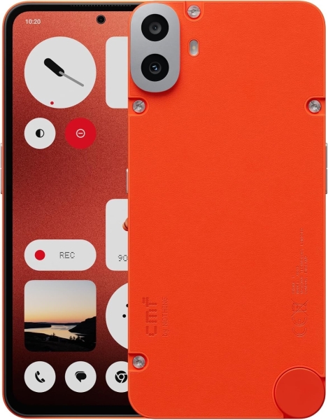 CMF by Nothing Phone One Smartphone 128GB Speicher, 8GB Speicher, rot, entsperrt